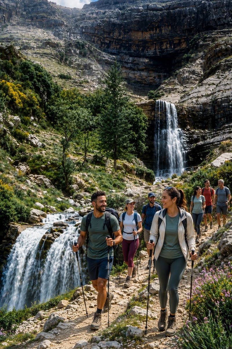 Hiker on a mountain trail — strength and longevity