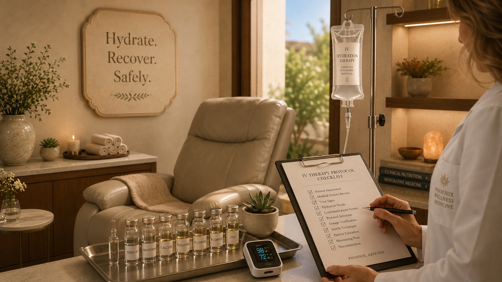 IV therapy infusion suite at Phoenix Medical Wellness Center